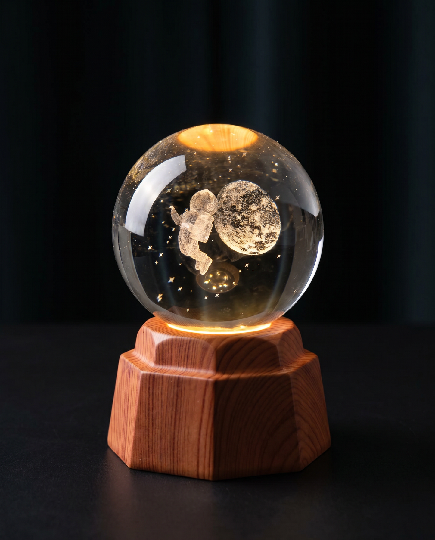 Moon Walker Crystal Lamp