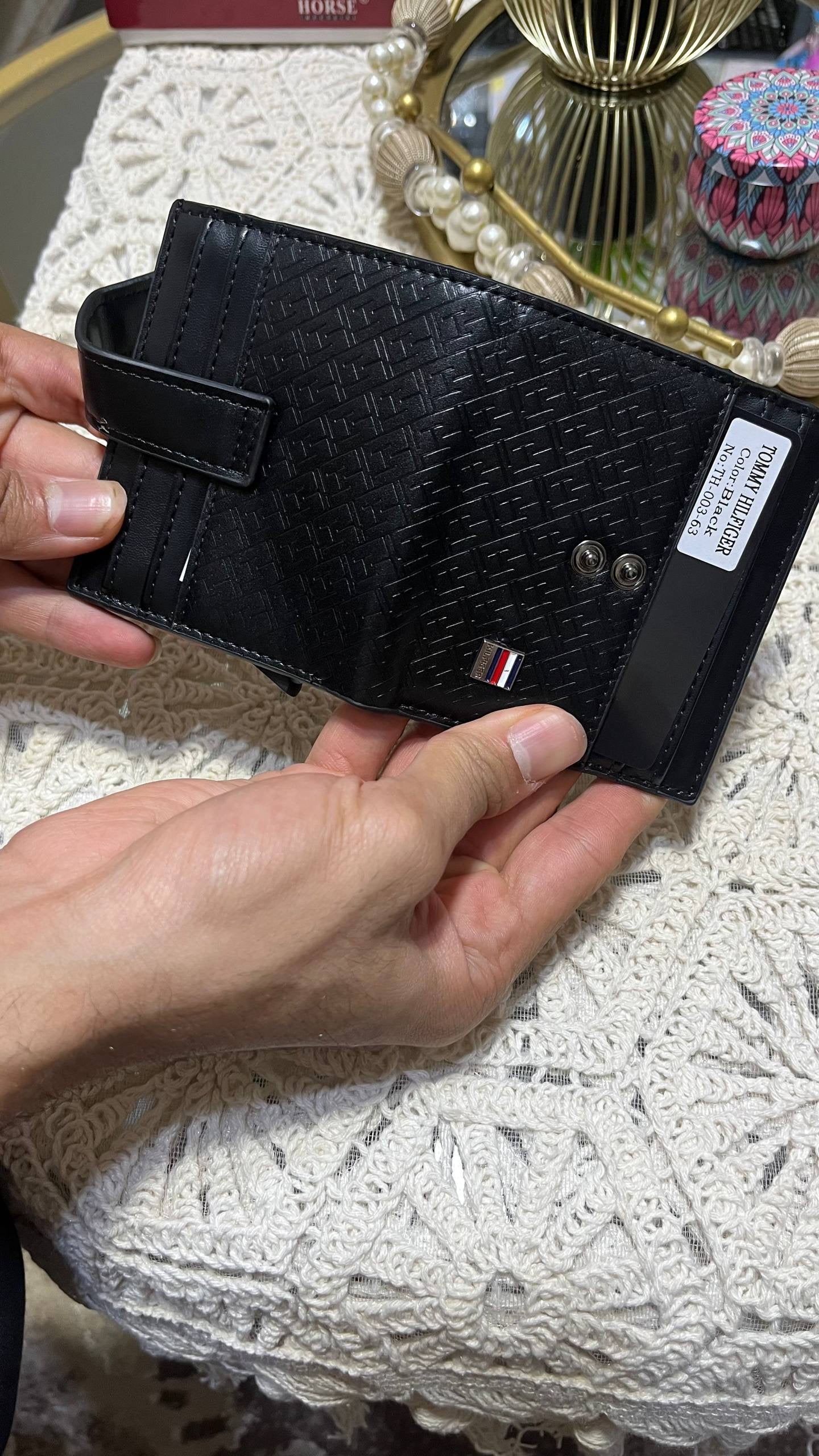 Tommy Style Leather Card Wallet