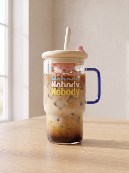Nobody Glass Iced Coffee Tumbler