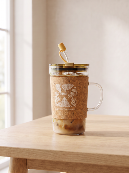 Nature Cork Glass Tumbler