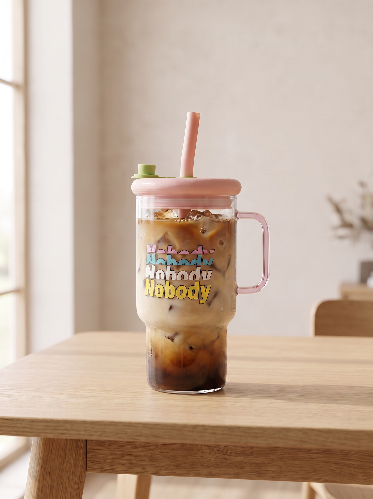 Nobody Glass Iced Coffee Tumbler