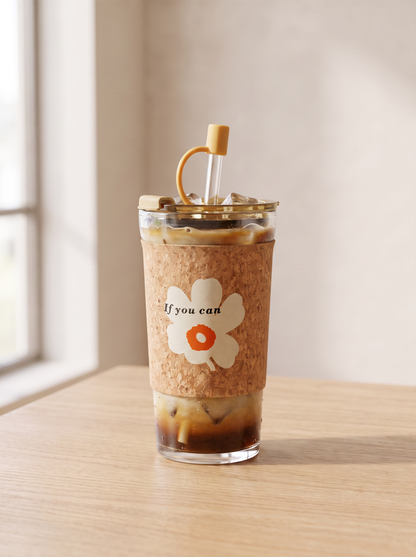 Nature Cork Glass Tumbler