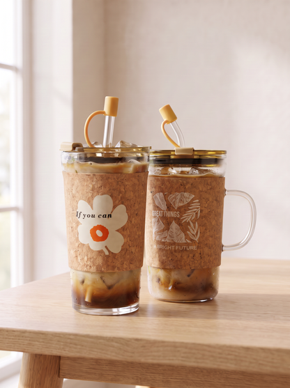 Nature Cork Glass Tumbler