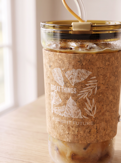 Nature Cork Glass Tumbler