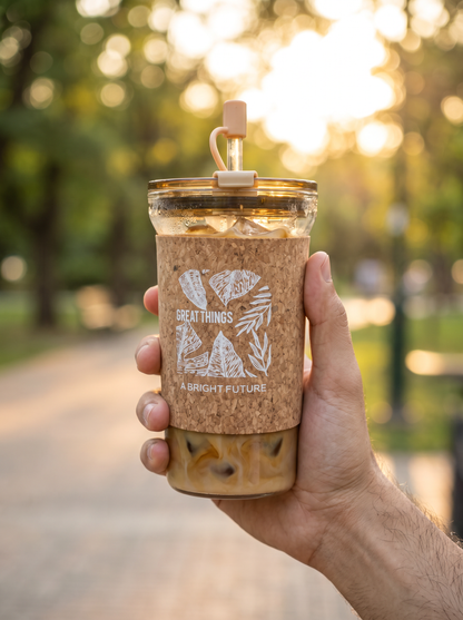 Nature Cork Glass Tumbler