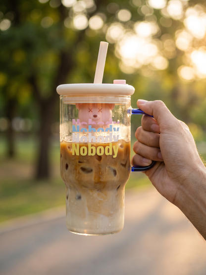 Nobody Glass Iced Coffee Tumbler
