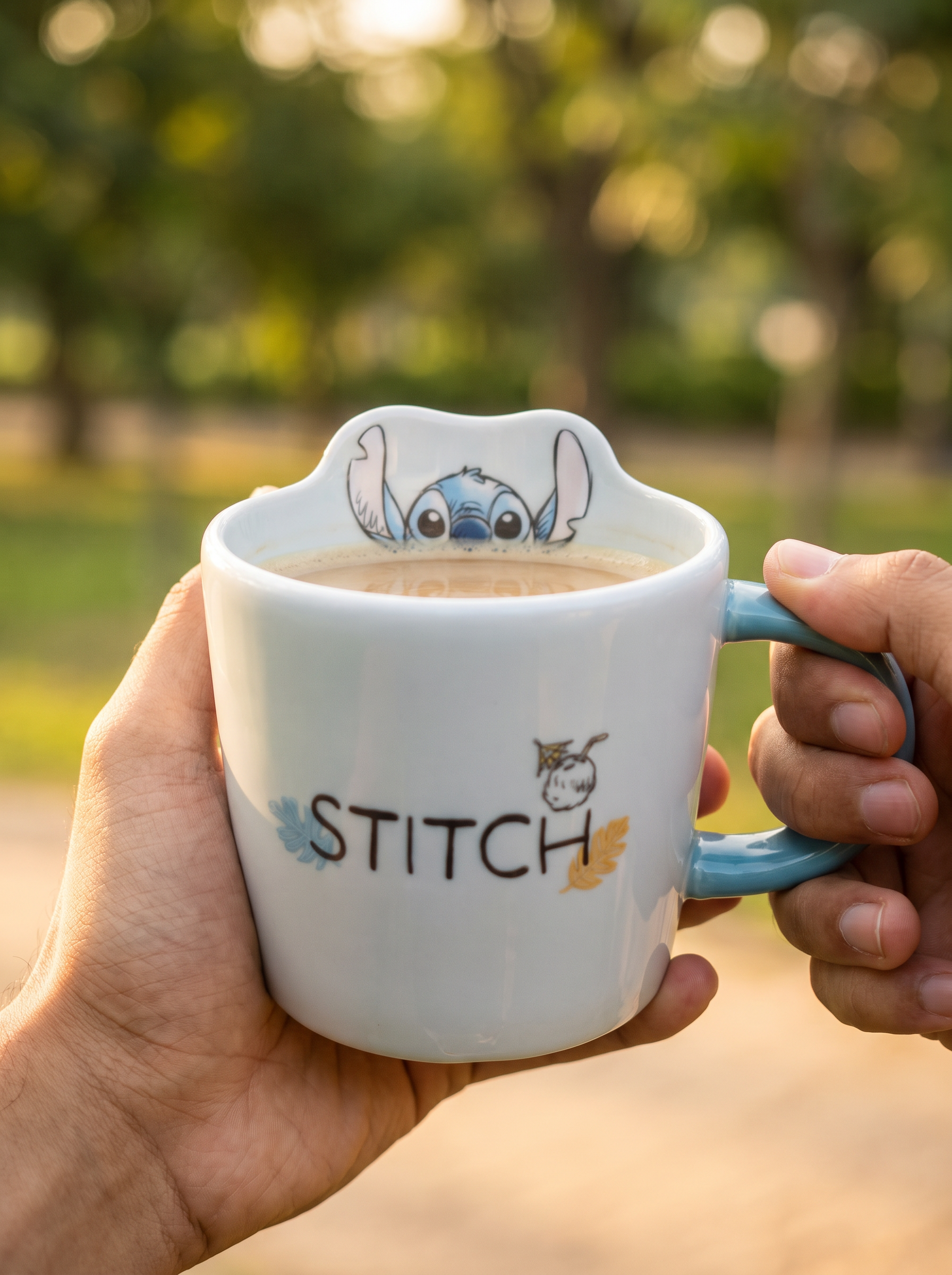 Peekaboo Stitch Ceramic Mug