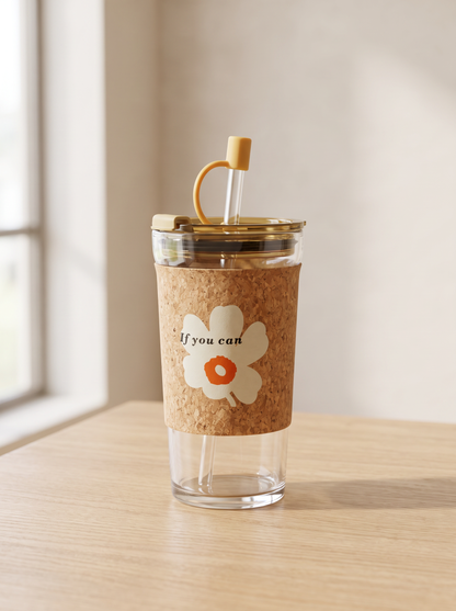 Nature Cork Glass Tumbler