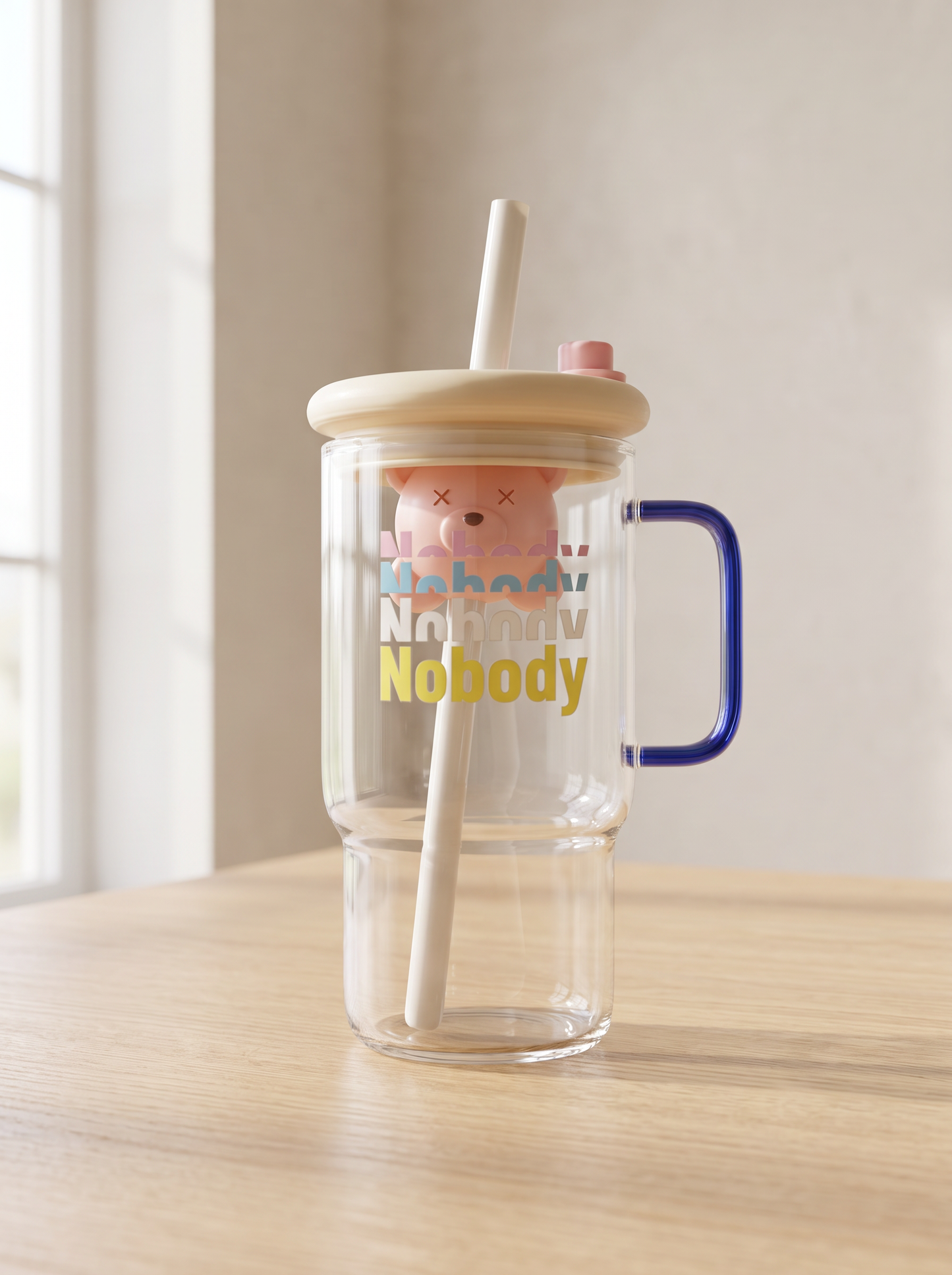 Nobody Glass Iced Coffee Tumbler