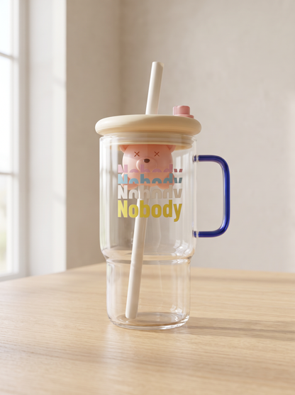 Nobody Glass Iced Coffee Tumbler