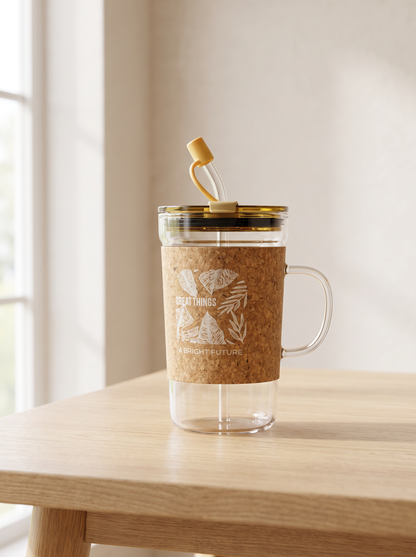 Nature Cork Glass Tumbler