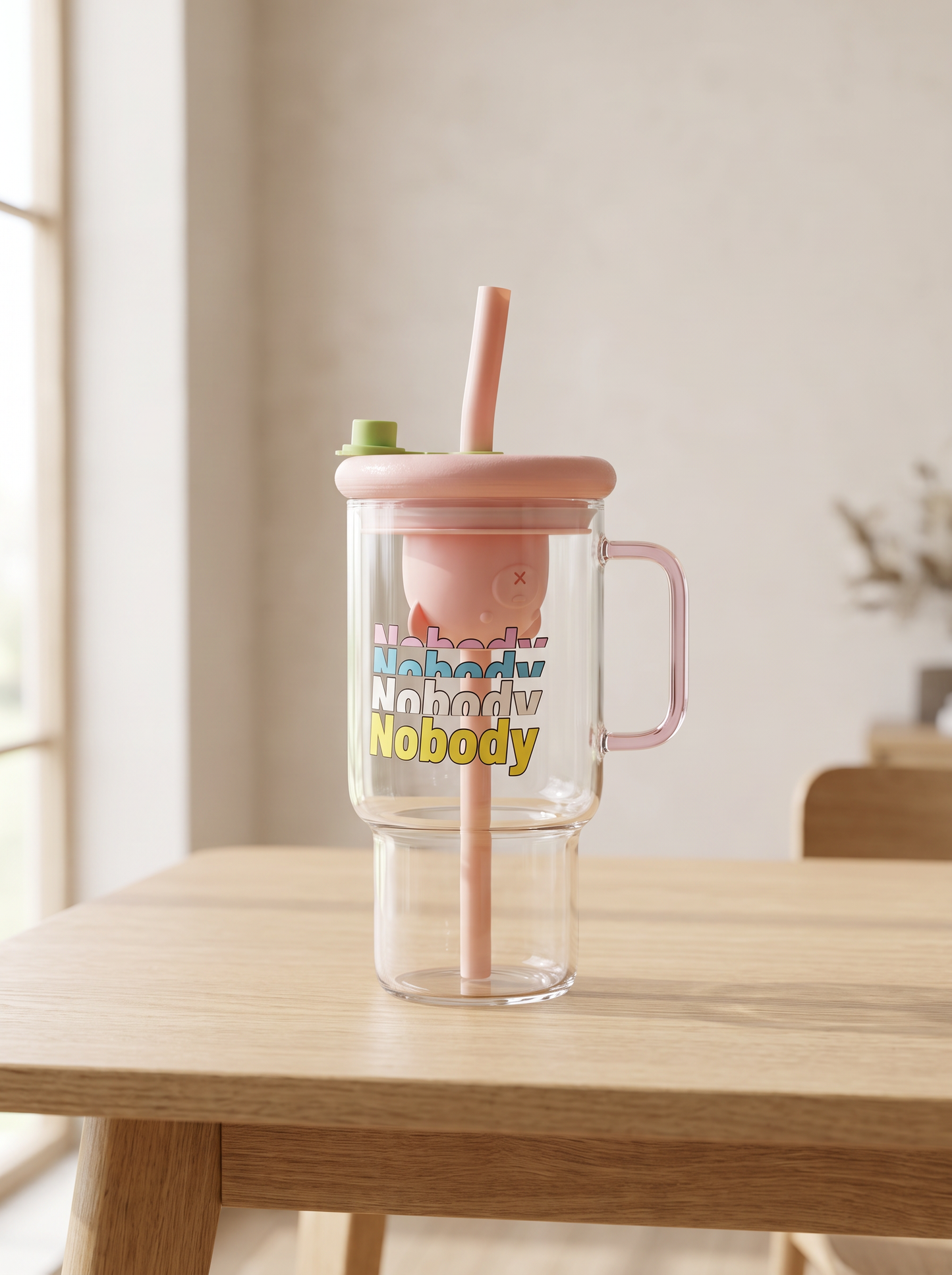 Nobody Glass Iced Coffee Tumbler