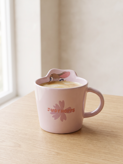 Peekaboo Judy Hopes Ceramic Mug
